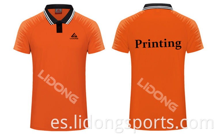 Lidong Cómodo desgaste deportivo para hombres Sublimación Logotipo impreso personalizado camisetas